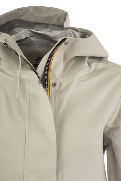 Shop K-way Sarthe - Hooded Jacket In Ice