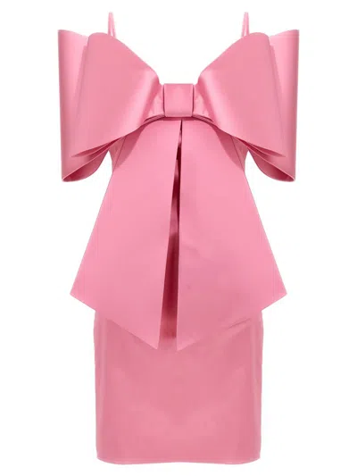 Shop Mach & Mach 'le Cadeau' Dress In Pink
