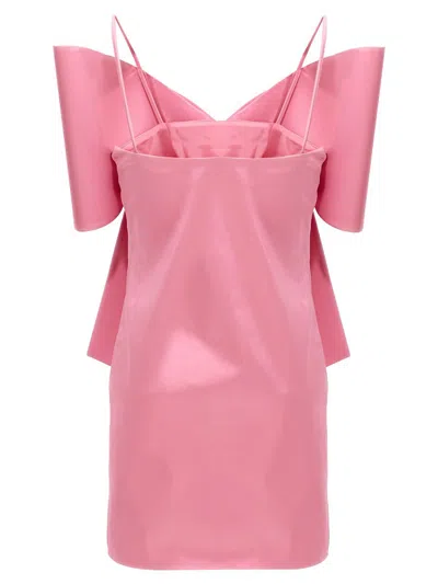 Shop Mach & Mach 'le Cadeau' Dress In Pink