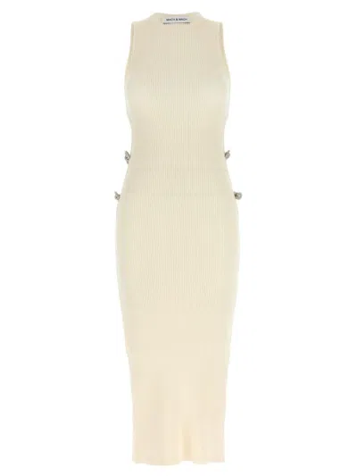Shop Mach & Mach Crystal Bow Dress In White