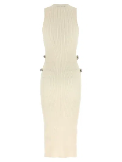 Shop Mach & Mach Crystal Bow Dress In White