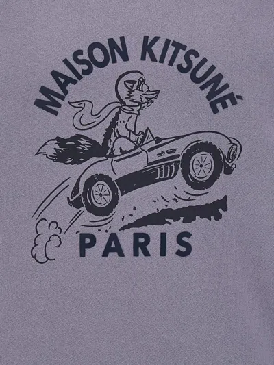 Shop Maison Kitsuné 'racing Fox' Sweatshirt In Blue