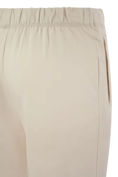 Shop Majestic Filatures Viscose Trousers In Cream