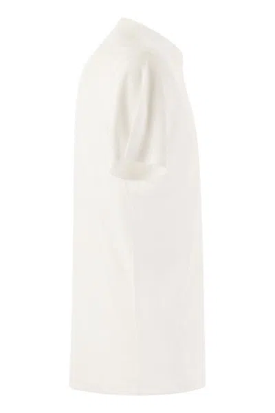 Shop Mc2 Saint Barth Gary - T-shirt In Terry Fabric In White