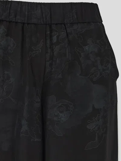 Shop Off-white Angles Jacquard Pajama Pants In Black