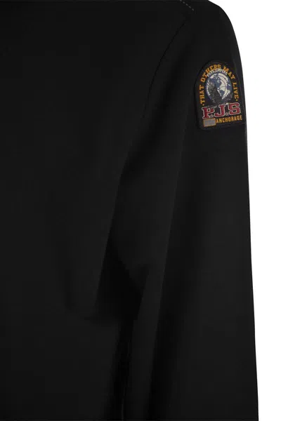 Shop Parajumpers K2 - Cotton Crew-neck Sweatshirt In Black