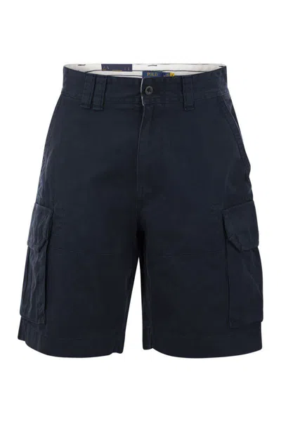 Shop Polo Ralph Lauren Classic Fit Twill Cargo Short In Navy Blue