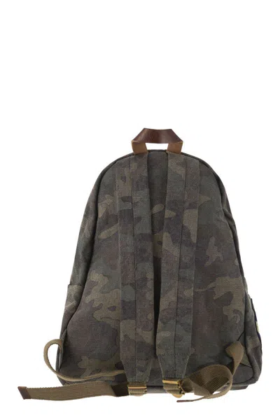 Shop Polo Ralph Lauren Camouflage Canvas Backpack With Tiger
