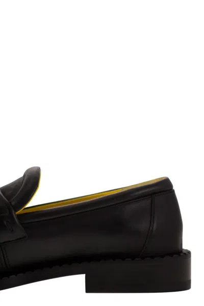Shop Premiata Ranch - Leather Loafer In Black