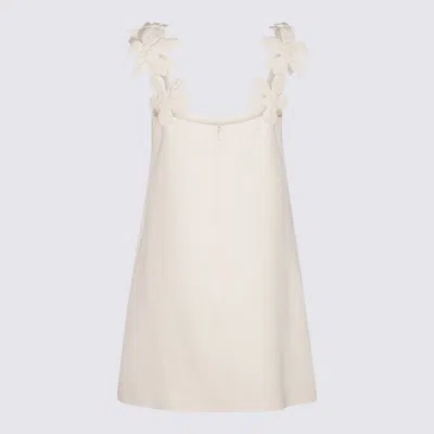 Shop Valentino Ivory Wool Mini Dress