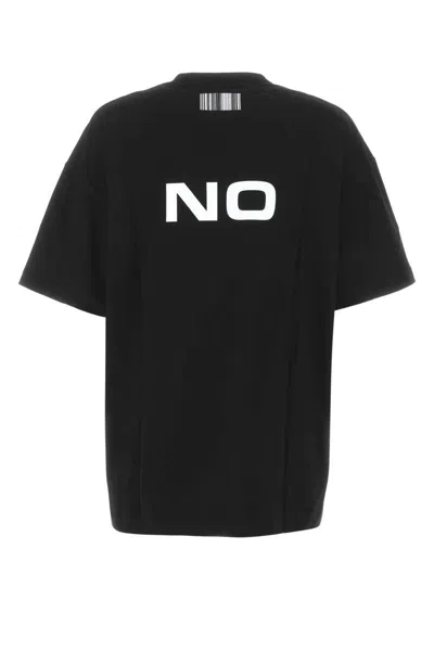 Shop Vtmnts T-shirt In Black