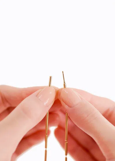 Shihara Construction Lines Necklace 4-1 In 18k Yellow Gold