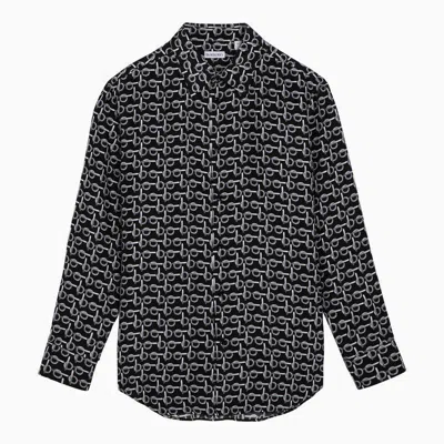 Shop Burberry Shirts In ["black"/"print"]