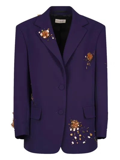 Shop Dries Van Noten Birdy Jacket Clothing In Pink & Purple