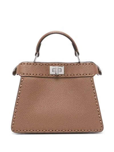 Shop Fendi Handbags In Brown