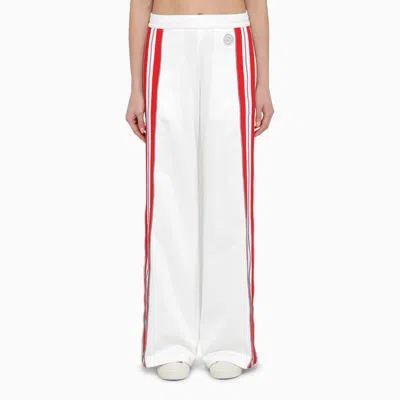 Gucci Polyester Blend Wide Leg Trousers In White