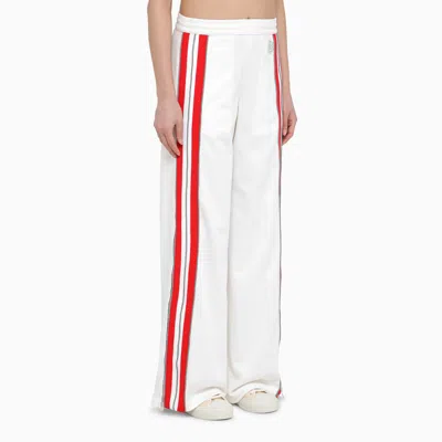 Gucci Polyester Blend Wide Leg Trousers In White