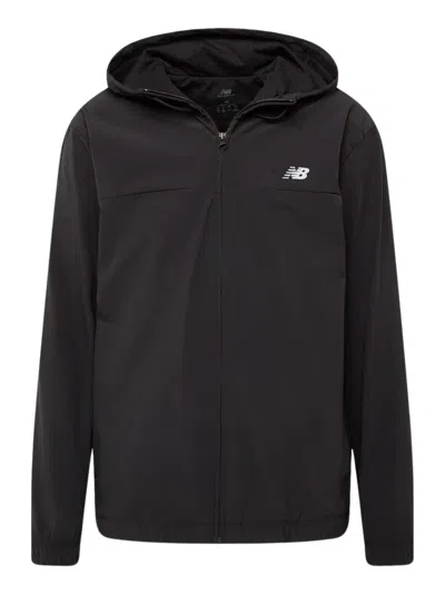 Shop New Balance Athletics Woven Jacket Clothing In Black