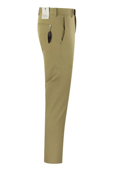 Pt Torino Dieci - Cotton Trousers In Rope
