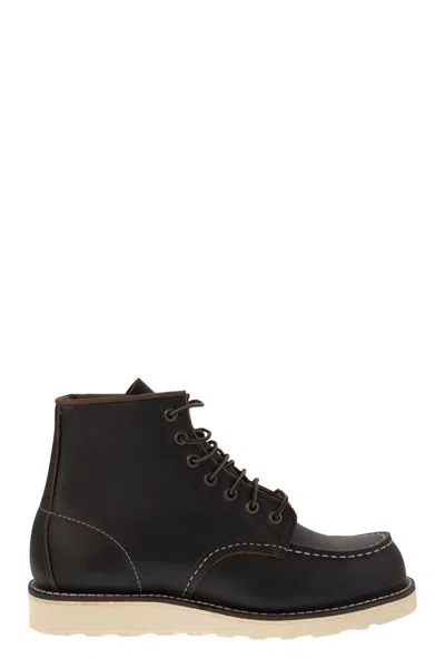 Shop Red Wing Shoes Classic Moc - Leather Boot With Laces In Black