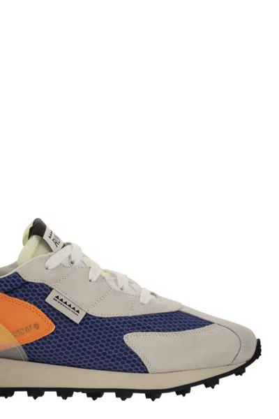Shop Run Of Piuma - Sneakers In Blu/orange