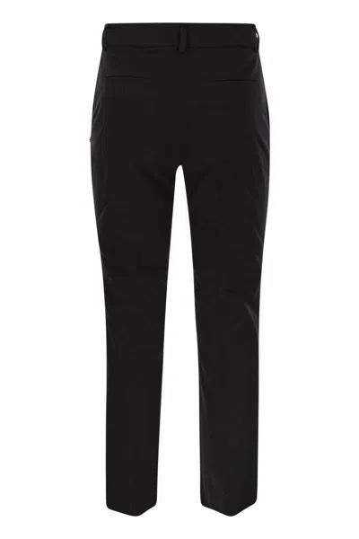 Shop Sportmax Etna - Slim Cotton Trousers In Black