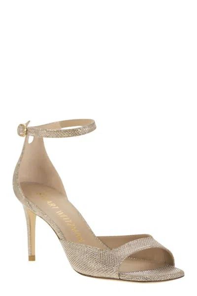 Shop Stuart Weitzman Nudistia 75 - High Sandal In Gold