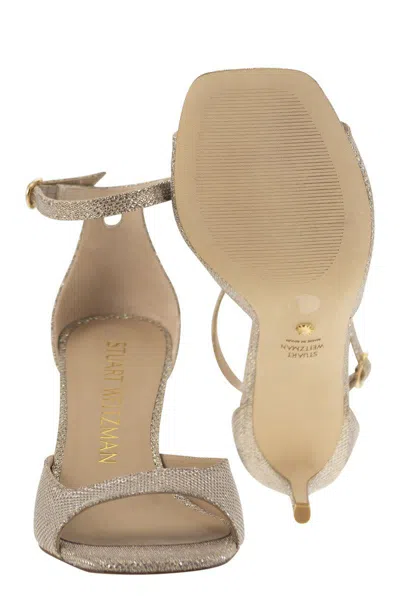 Shop Stuart Weitzman Nudistia 75 - High Sandal In Gold