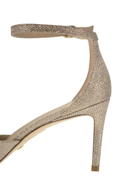 Shop Stuart Weitzman Nudistia 75 - High Sandal In Gold