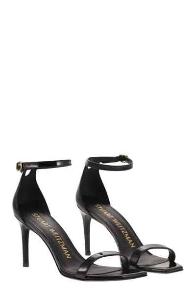 Shop Stuart Weitzman Nunakedcurve 85 - High Sandals In Black