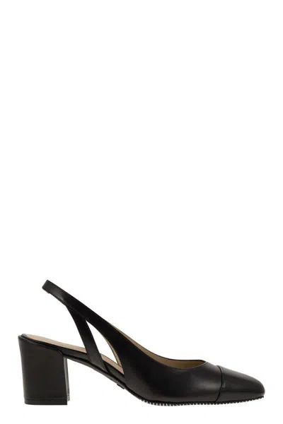 Shop Stuart Weitzman Sleek 50 - Pointed Pumps In Black