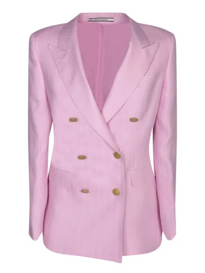 Shop Tagliatore Jackets In Pink
