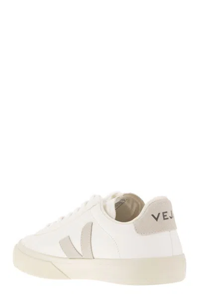 Shop Veja Chromefree Leather Trainers In White/natural