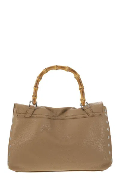 Shop Zanellato Postina - Daily S Bag With Bamboo Handle In Leather