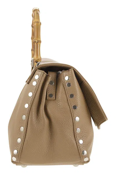 Shop Zanellato Postina - Daily S Bag With Bamboo Handle In Leather