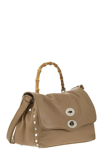 Shop Zanellato Postina - Daily S Bag With Bamboo Handle In Leather