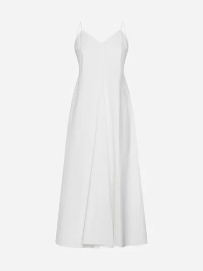Shop Rohe Cotton Midi Dress In White