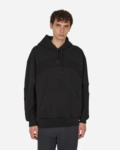 Shop Reebok Waffle Pattern Logo Hoodie In Black