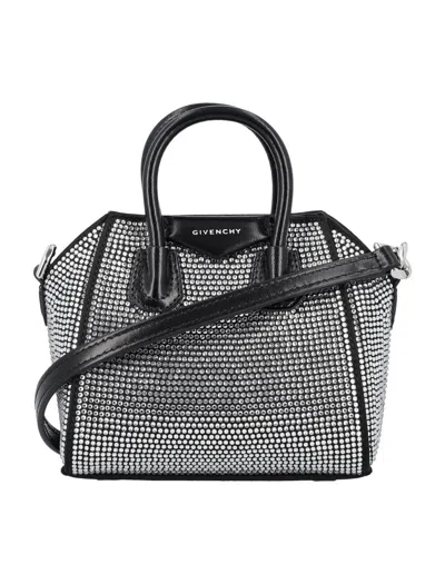 Shop Givenchy Antigona Micro Bag In Black
