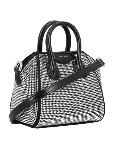 Shop Givenchy Antigona Micro Bag In Black