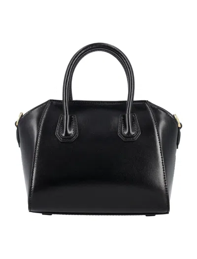 Shop Givenchy Antigona Toy Bag In Black/red