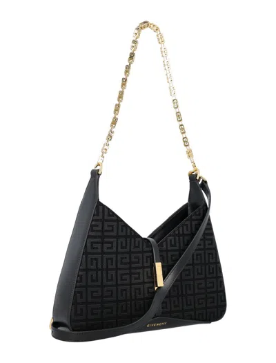 Shop Givenchy Cut-out Zipped Small Bag In Black