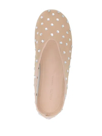 Shop Khaite Marcy Flat Shoes In Nude & Neutrals