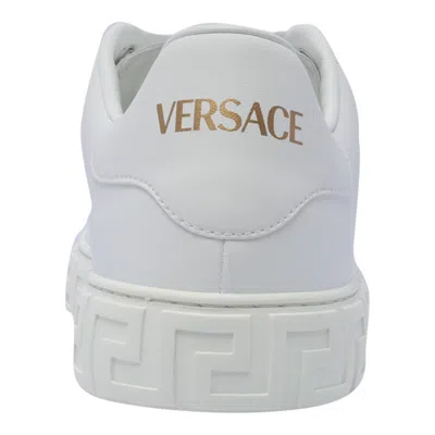 Versace White Leather Sneakers