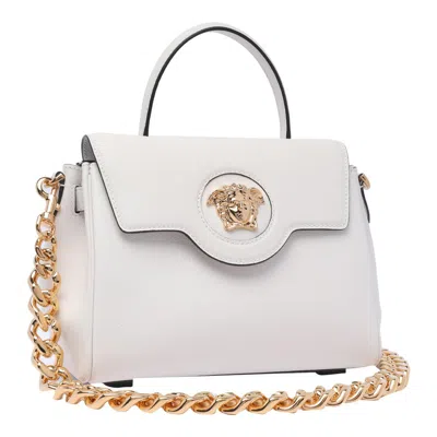 Shop Versace Bags In Bianco