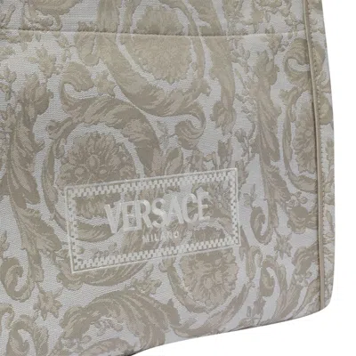 Shop Versace Bags In Beige