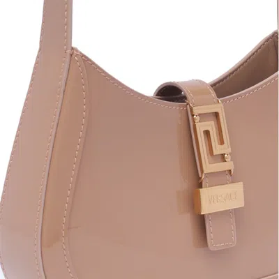 Shop Versace Bags In Blush- Gold