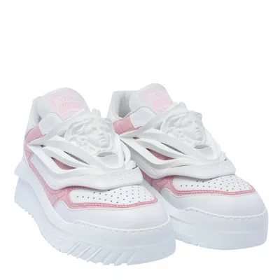 Shop Versace Sneakers In Pink