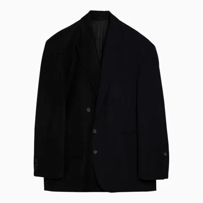 Shop Balenciaga Jacket With Epaulettes In Black