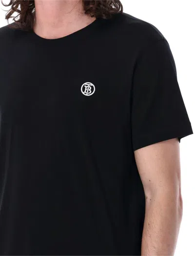 Shop Burberry Parker Tb T-shirt In Black